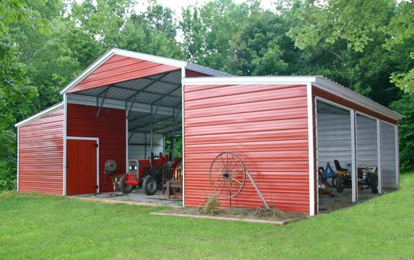 This is a picture of an agricultural barns.